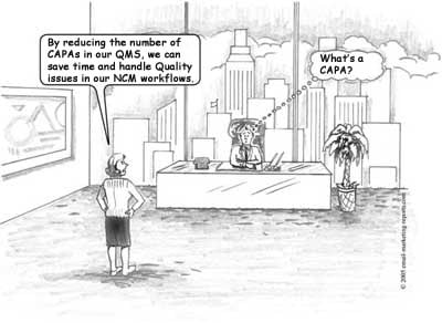 CAPA Joke about quality management